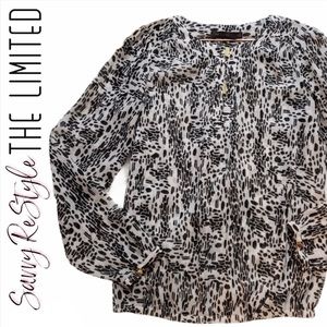 The Limited | Long Sleeve Sheer Top Size M